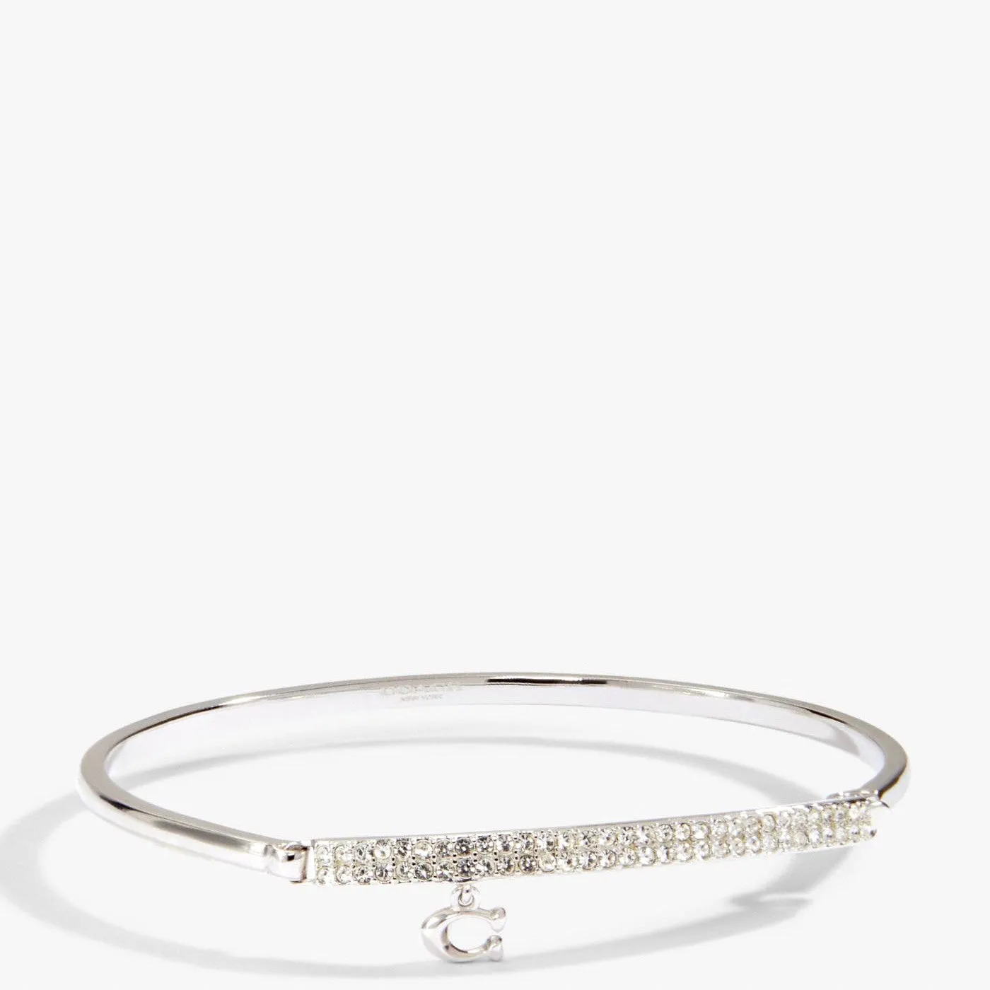Coach Signature Pave Bar Hinged Bangle sold by Ruumur