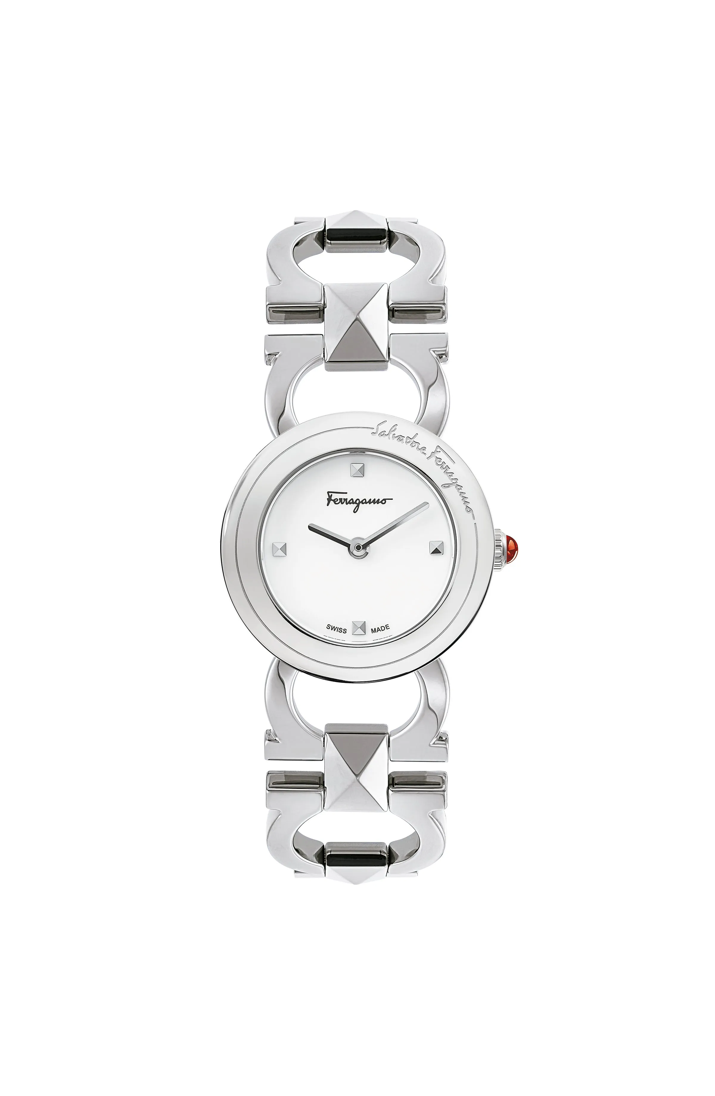 Ferragamo Women's Double Gancini 25mm Quartz Watch SFMI00122 sold by Ruumur