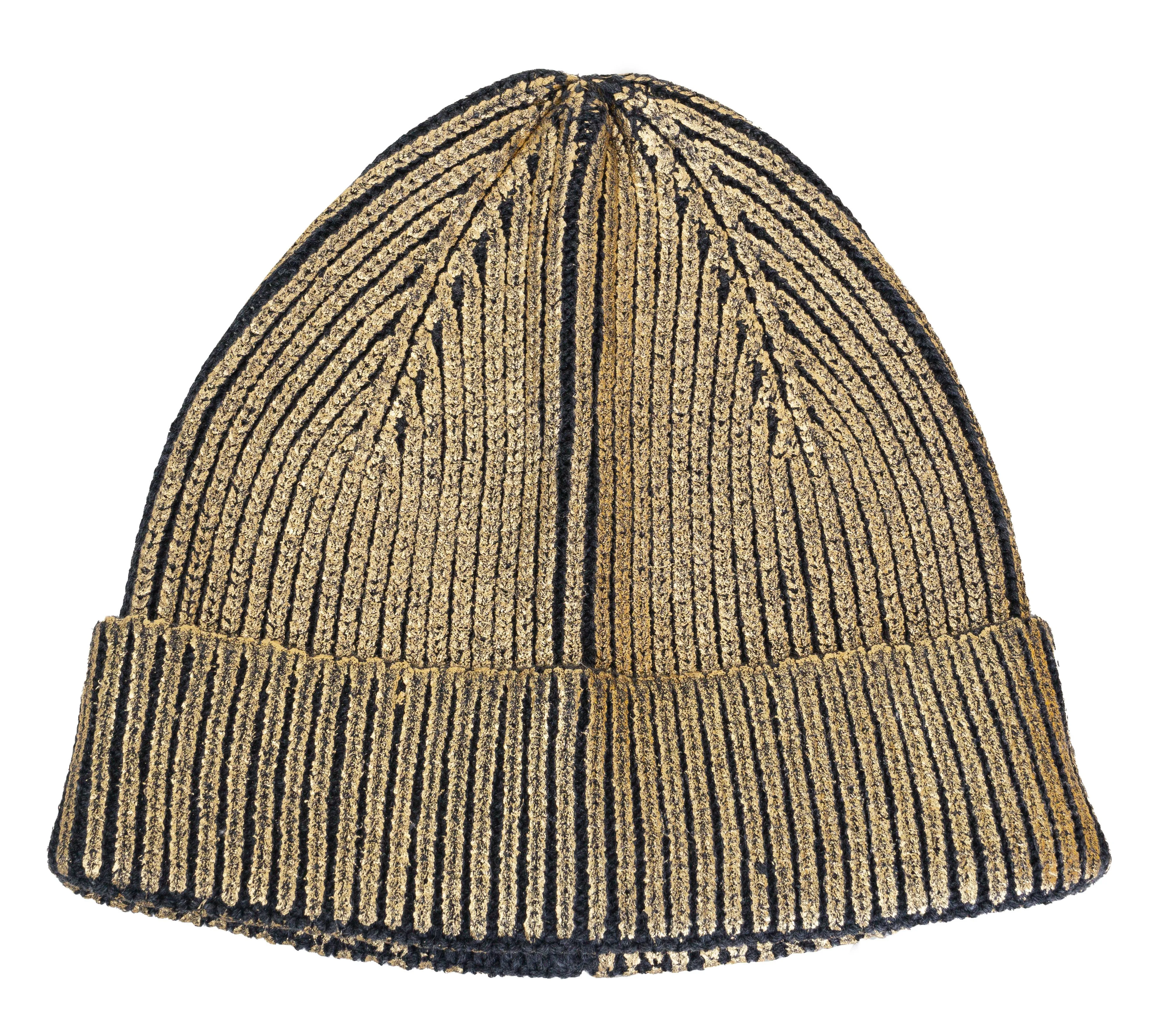 Rebecca and Rifka Knitted Metallic Beanie(BW-120-GD) sold by Ruumur product image thumbnail 2