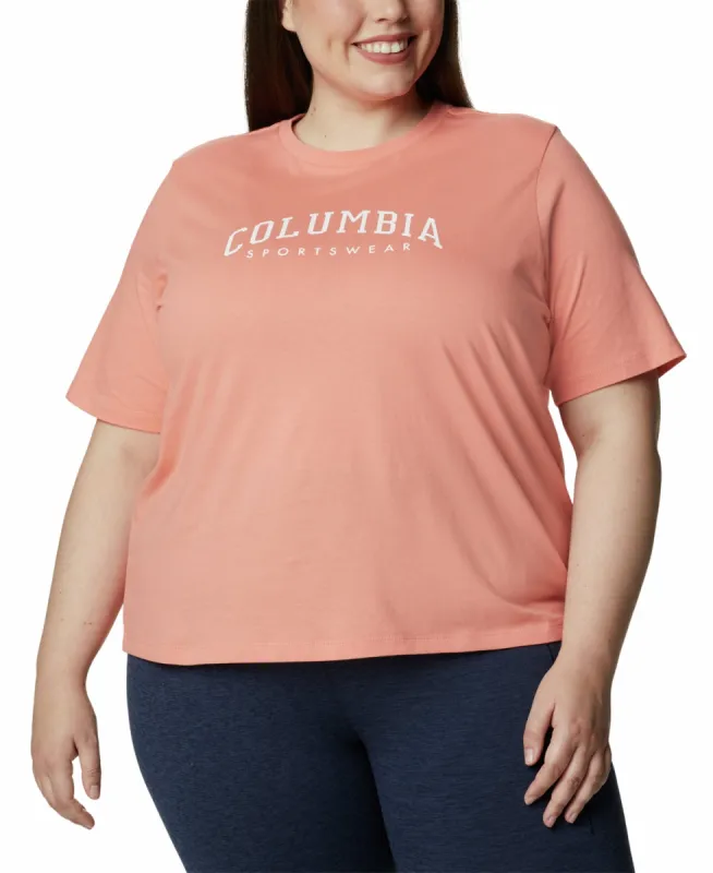 Columbia Women's Cotton Varsity T-Shirt Orange sold by Ruumur