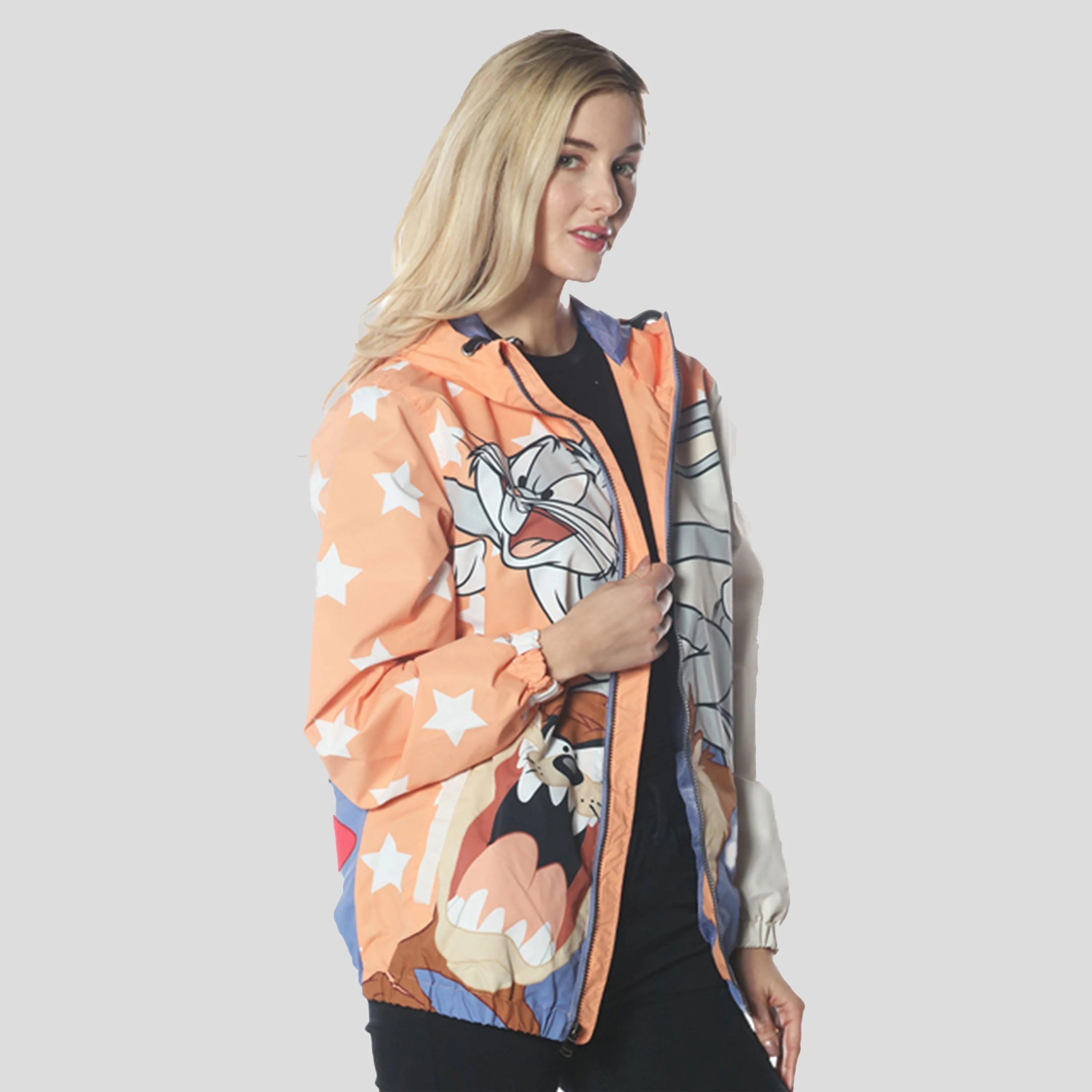 Members Only Women's Big Bugs Windbreaker Oversized Jacket sold by Ruumur product image thumbnail 3