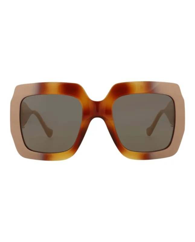 Gucci Square-Frame Injection Sunglasses sold by Ruumur