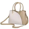 Women Handbags Chic Tote Bags for Ladies Medium-sized Leather Satchel Crossbody Bag with Stylish Stitching Detachable Strap sold by Ruumur