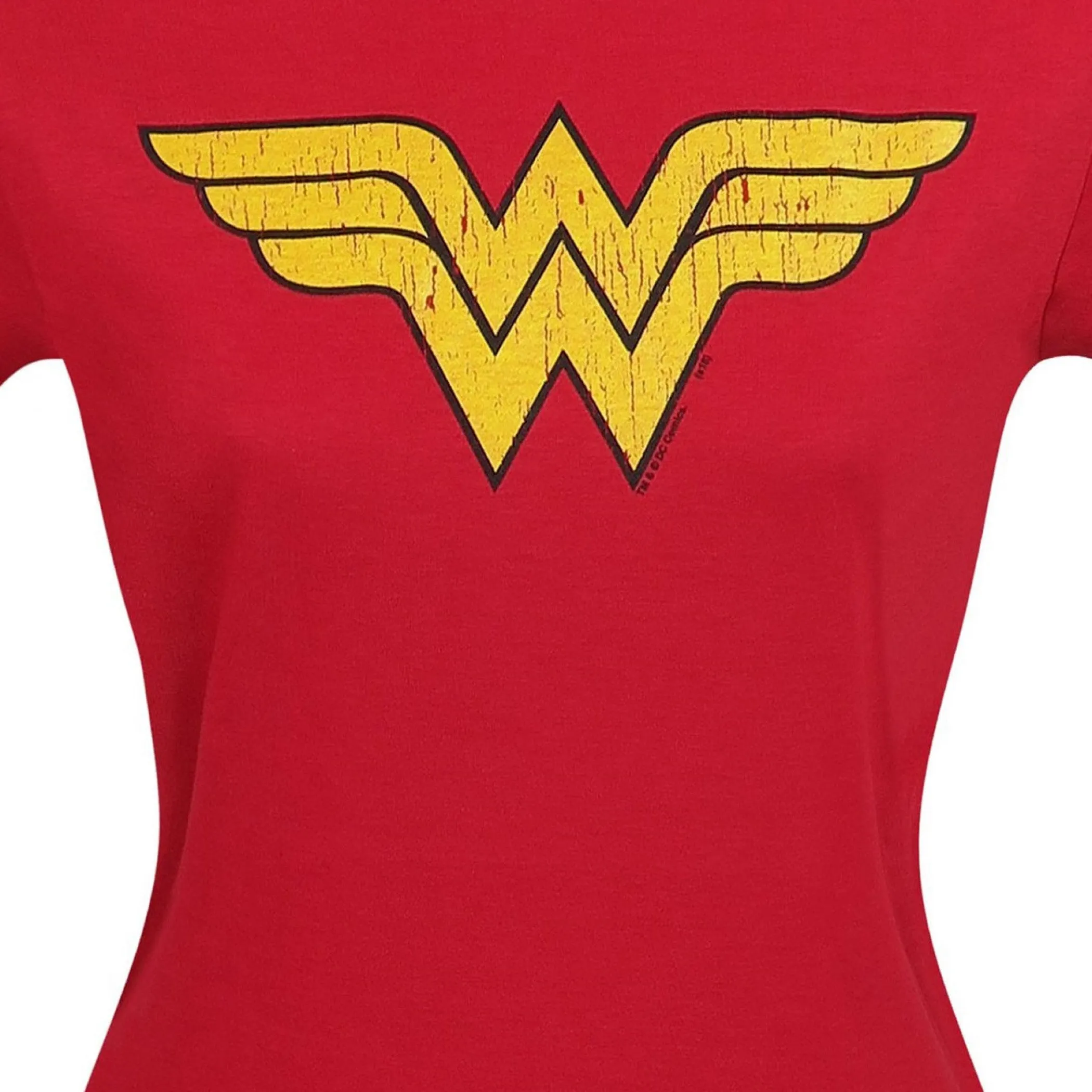 Wonder Woman Distressed Symbol T-Shirt for Women sold by Ruumur product image thumbnail 2