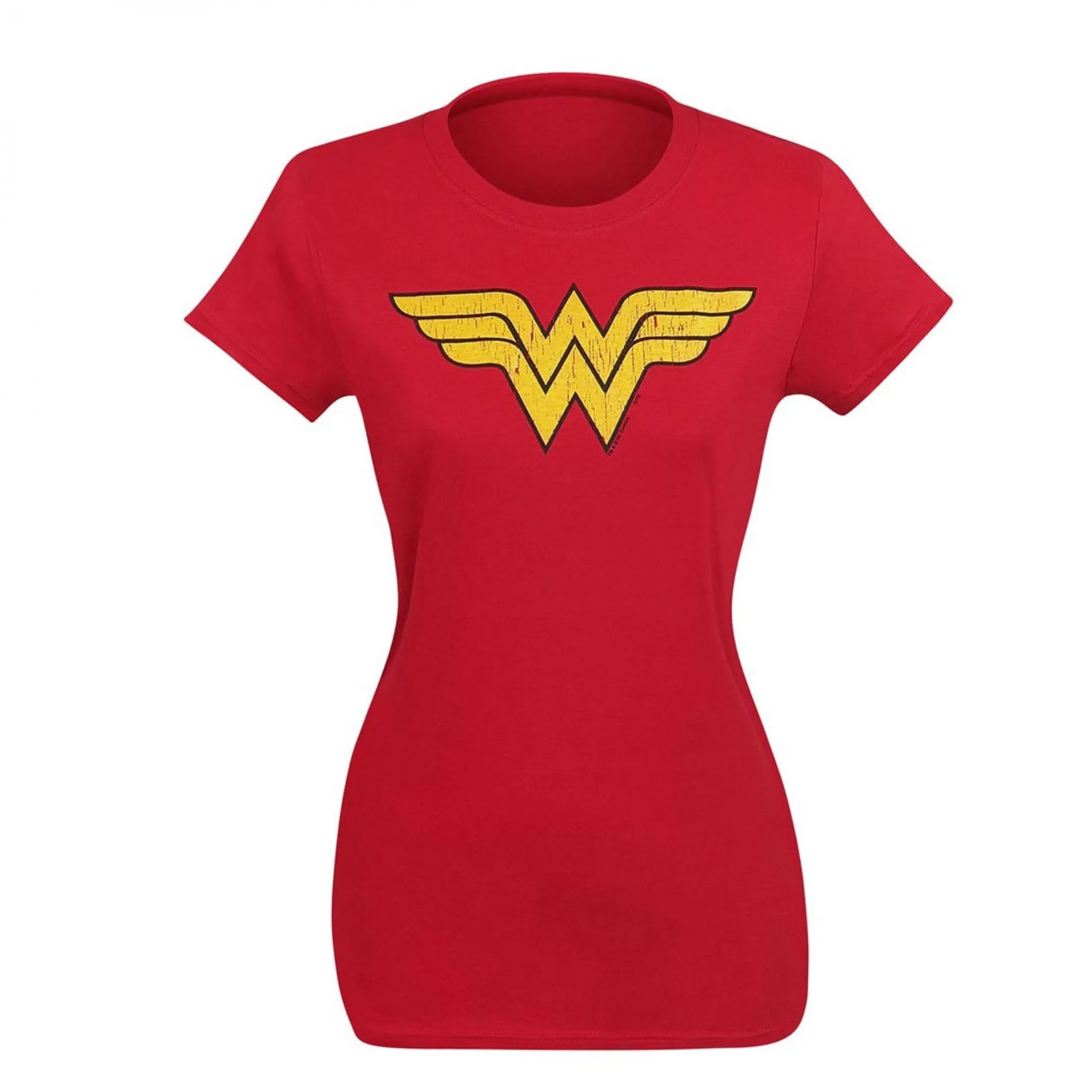 Wonder Woman Distressed Symbol T-Shirt for Women sold by Ruumur