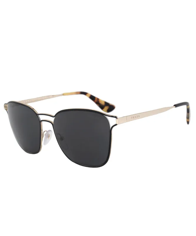 Prada Cinema Square Sunglasses PR54TS 1AB5S0 55 | Black Frame | Carbon Lenses sold by Ruumur
