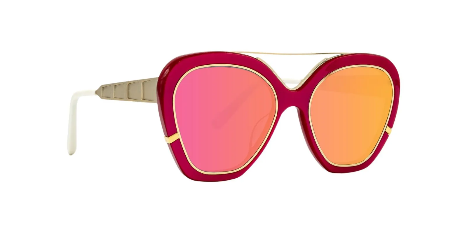 Irresistor Women's Fuxia Gold Sunglasses LA-ISLA-BONITA-PRSV-S0204 sold by Ruumur