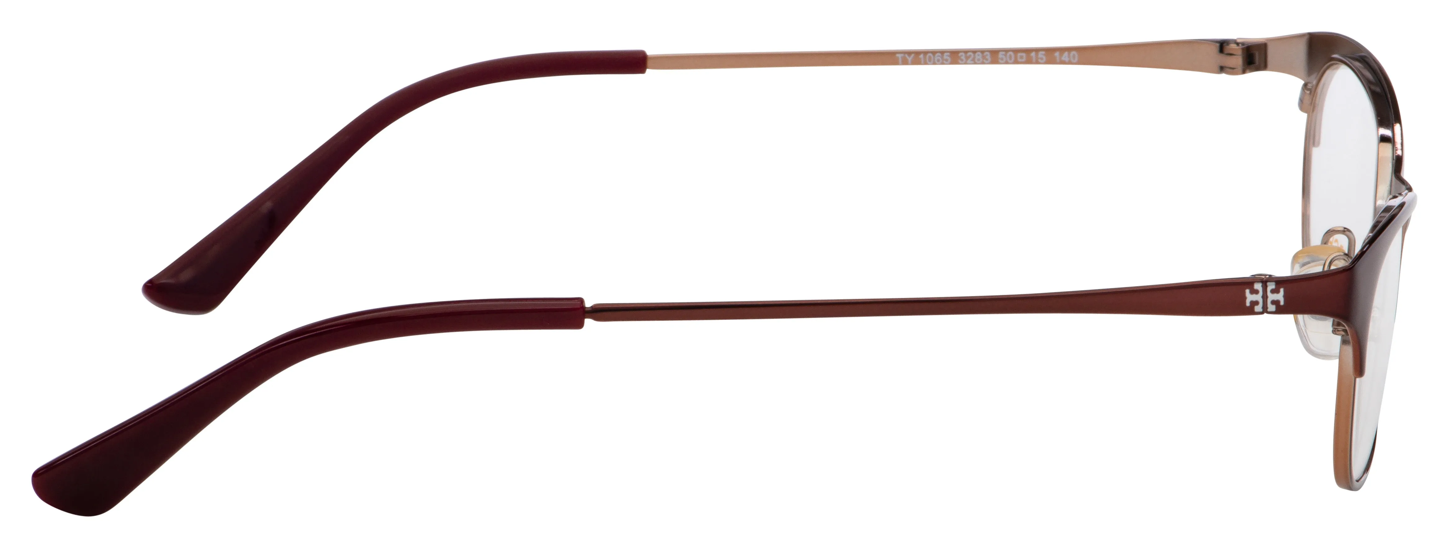 Tory Burch Women's 50mm Rose Gold/Shiny Bordeaux Opticals TY1065-3283-50 sold by Ruumur product image thumbnail 2