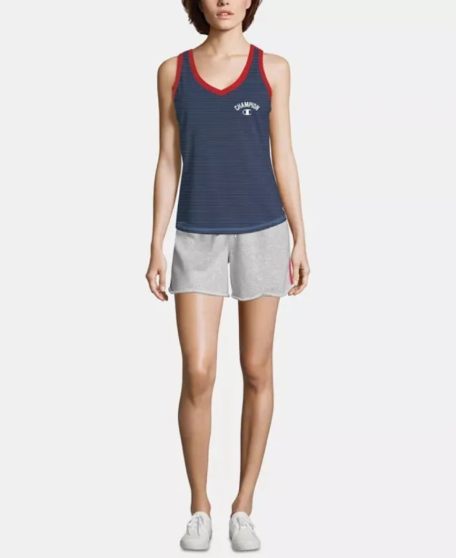 Champion Women's Heritage Cotton V-Neck Tank Top Dark Blue Size Small sold by Ruumur
