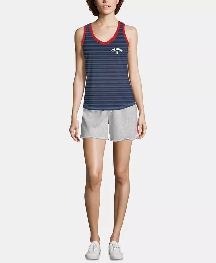 Champion Women's Heritage Cotton V-Neck Tank Top Dark Blue Size Small sold by Ruumur