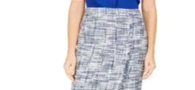 Calvin Klein Women's Tweed Pencil Skirt Blue Size 2 sold by Ruumur