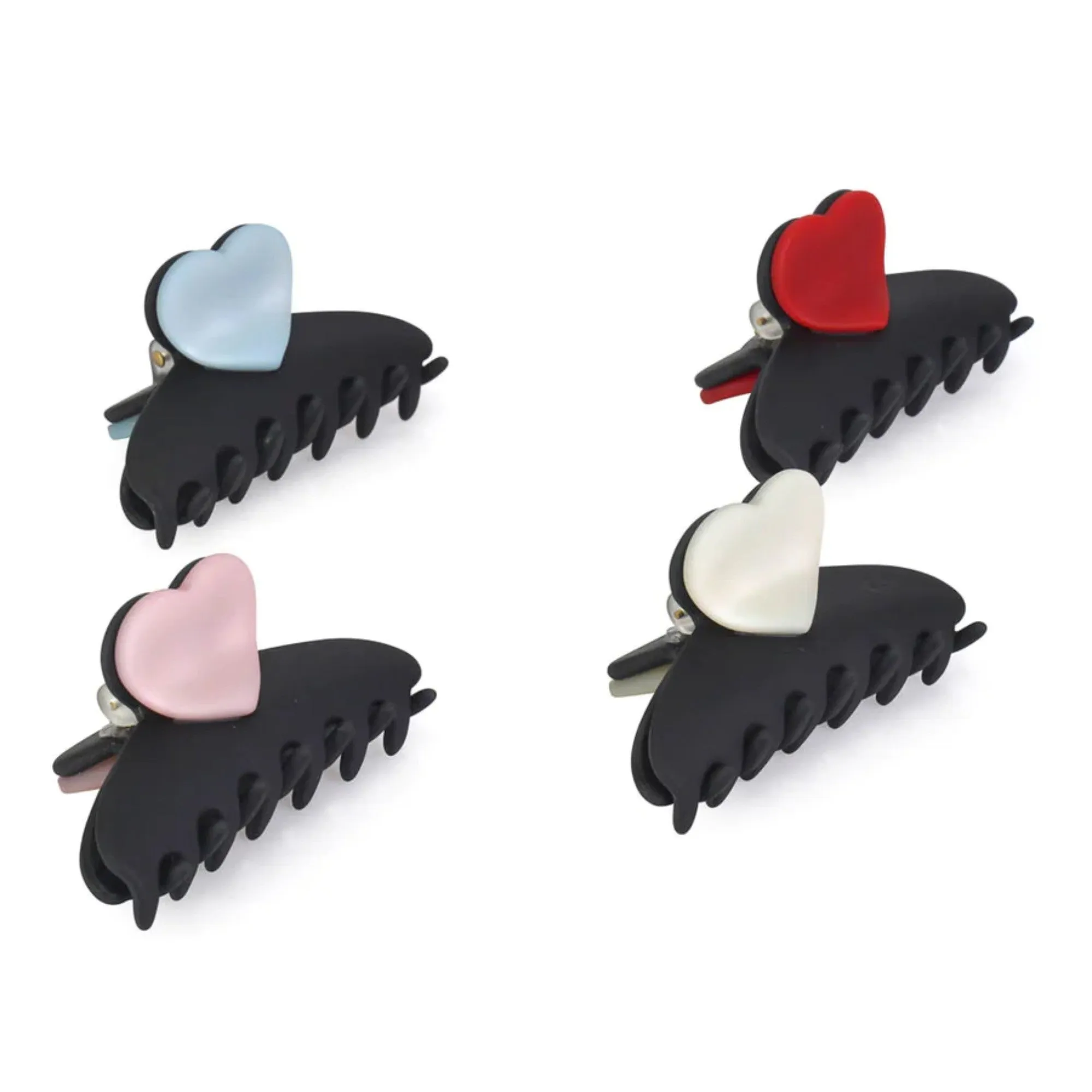 SMALL MATTE HEART JAW BUNDLE OF 4 sold by Ruumur product image thumbnail 2