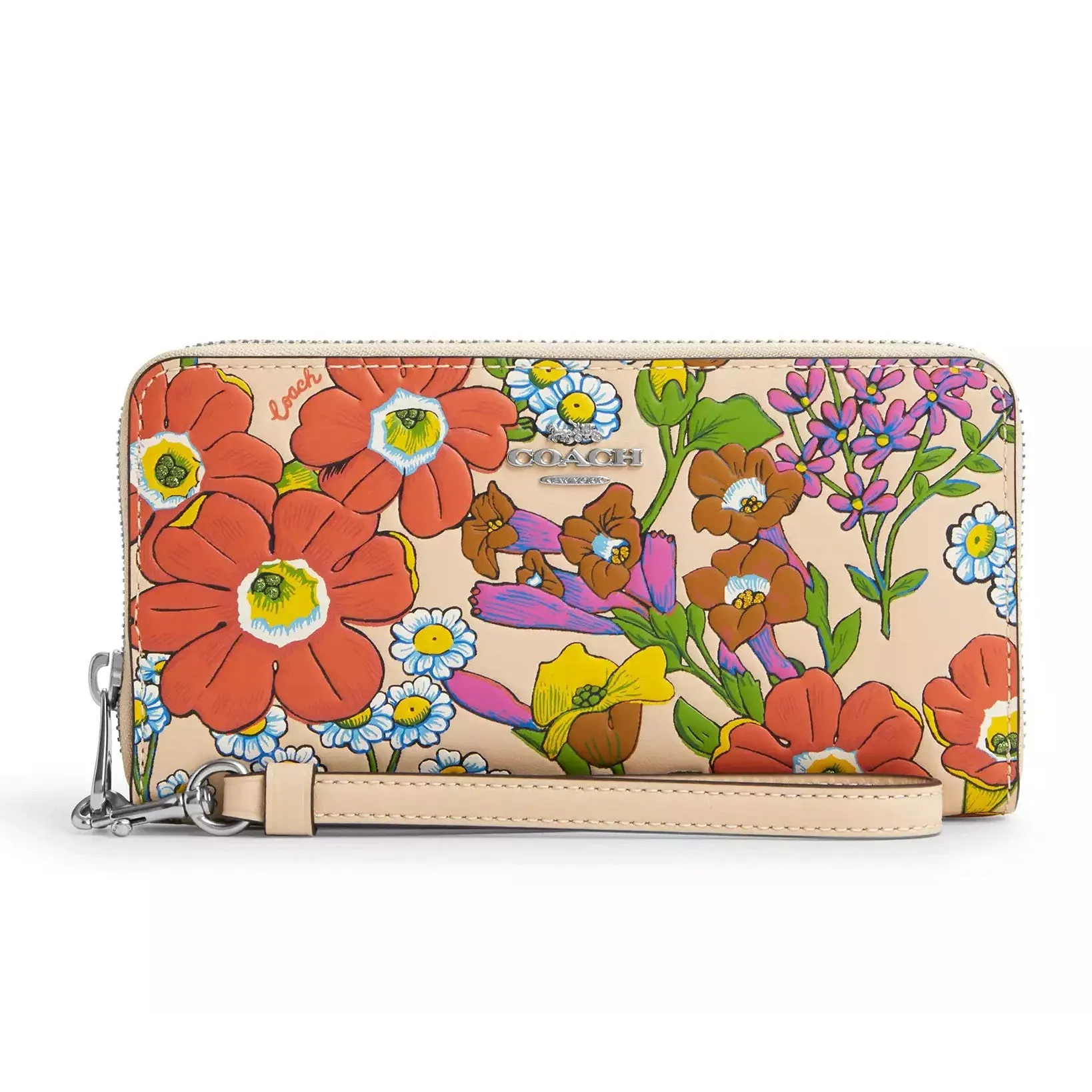 Coach Long Zip Around Wallet With Floral Print sold by Ruumur