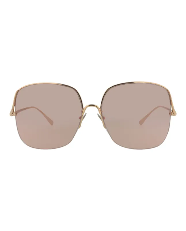 Pomellato Square-Frame Metal Sunglasses, style # PM0122S-30014240002 sold by Ruumur