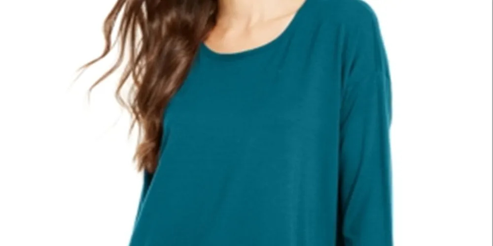 Eileen Fisher Women's Scoop Neck Tunic Green Size X-Large sold by Ruumur product image thumbnail 2