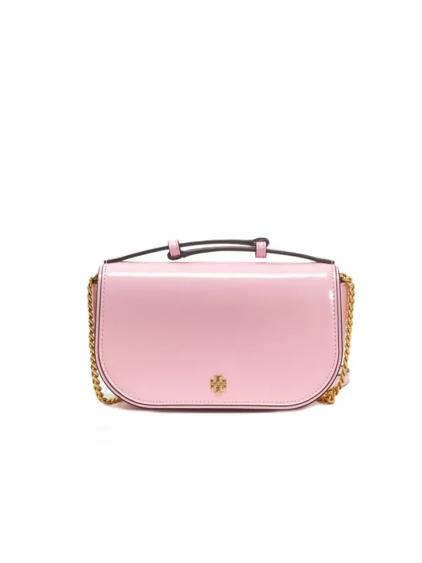 Tory Burch Pink Plie Emerson Patent Top Handle Crossbody sold by Ruumur