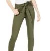 Vanilla Star Women's Belted Cropped Jeans Green Size 1 sold by Ruumur