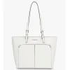 Michael Kors Women's Jet Set Medium Vegan Leather Pocket Tote Bag sold by Ruumur