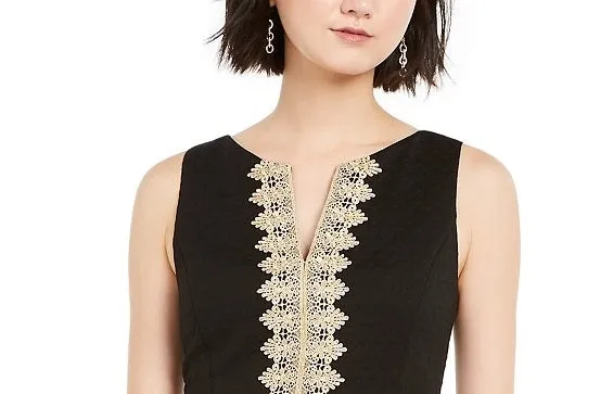 Pappagallo Women's Embroidered Sheath Dress Black Size 6 sold by Ruumur product image thumbnail 2