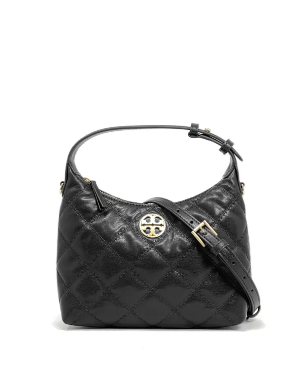 Tory Burch Black Willa Mini Hobo sold by Ruumur
