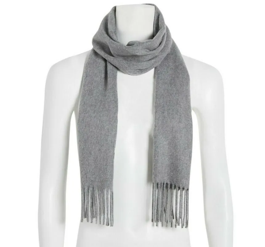 Steve Madden Women's Mid Weight Solid Muffler Scarf Grey Size Regular sold by Ruumur
