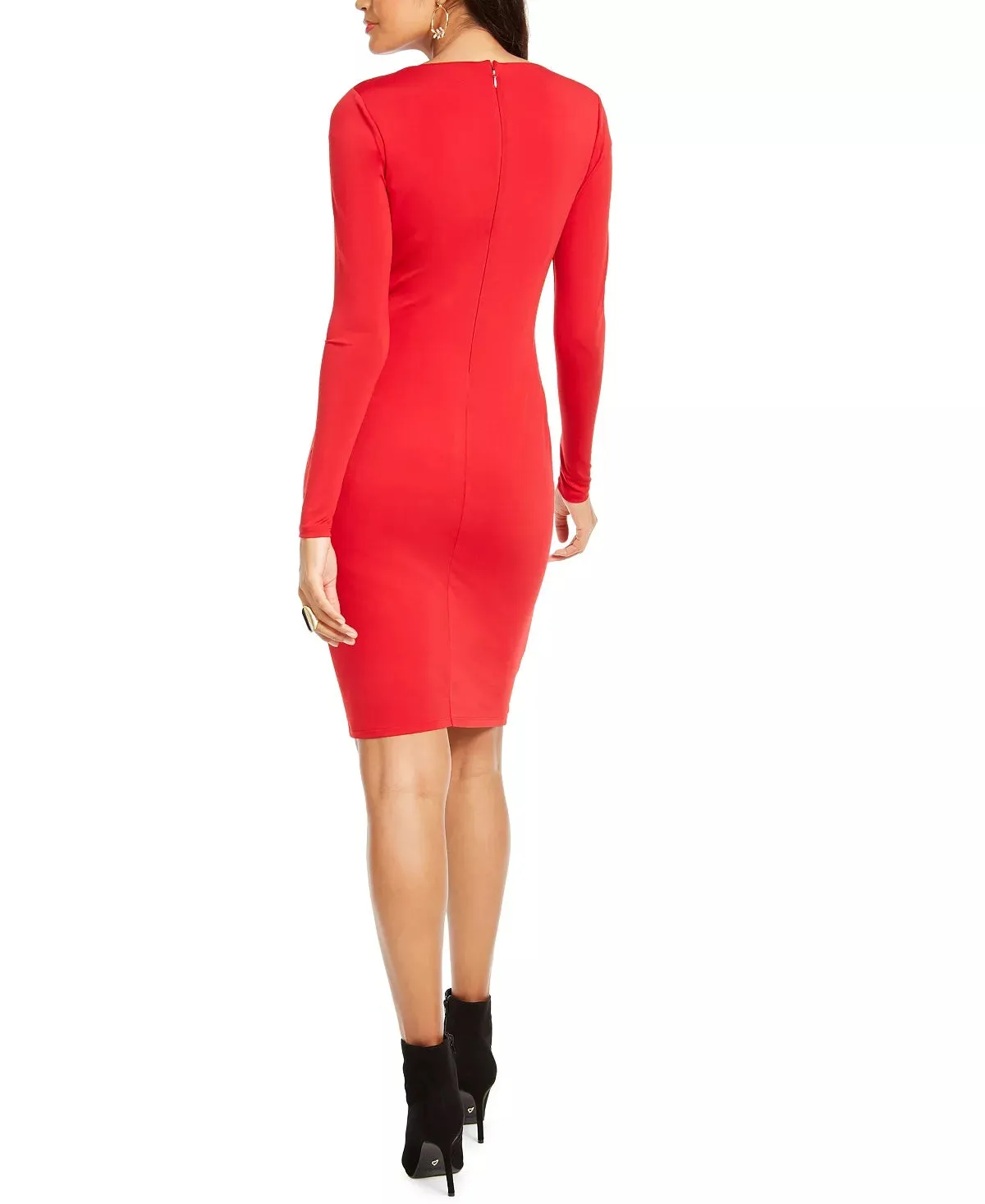 Thalia Sodi Women's Faux-Wrap Sheath Dress Bright Red Size Small sold by Ruumur product image thumbnail 2