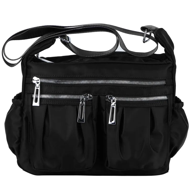 Women Crossbody Bags Lady Multi-Pocket Shoulder Bag Nylon Purse Tote Bags For Women Shopping Traveling Lounging sold by Ruumur
