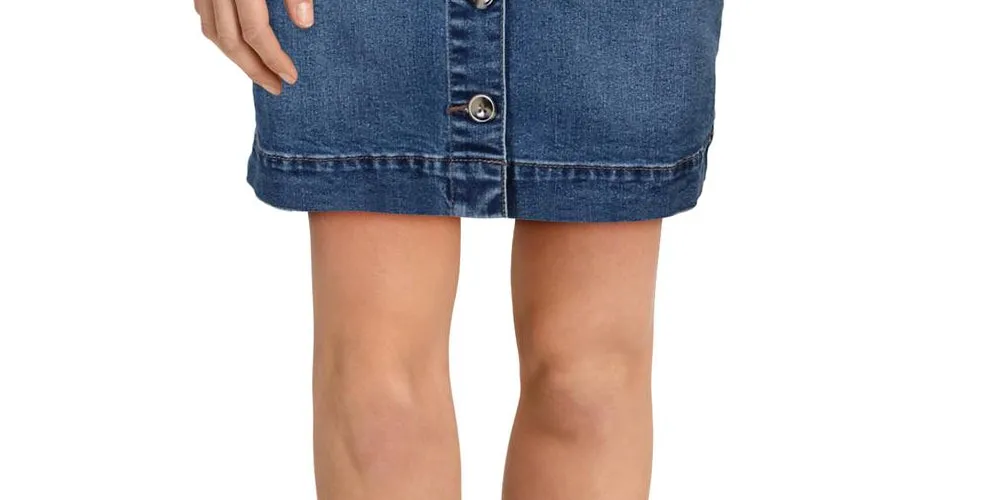 Maison Jules Women's Denim Mini Skirt Blue Size 6 sold by Ruumur product image thumbnail 3