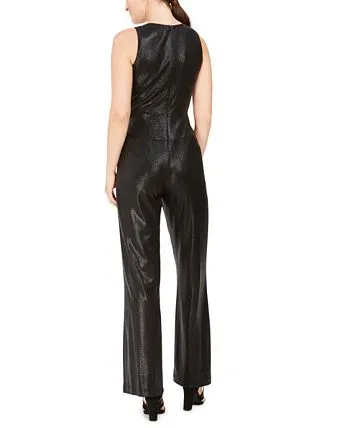 Taylor Women's Twist Front Wide Leg Jumpsuit Black Size 4 sold by Ruumur product image thumbnail 2