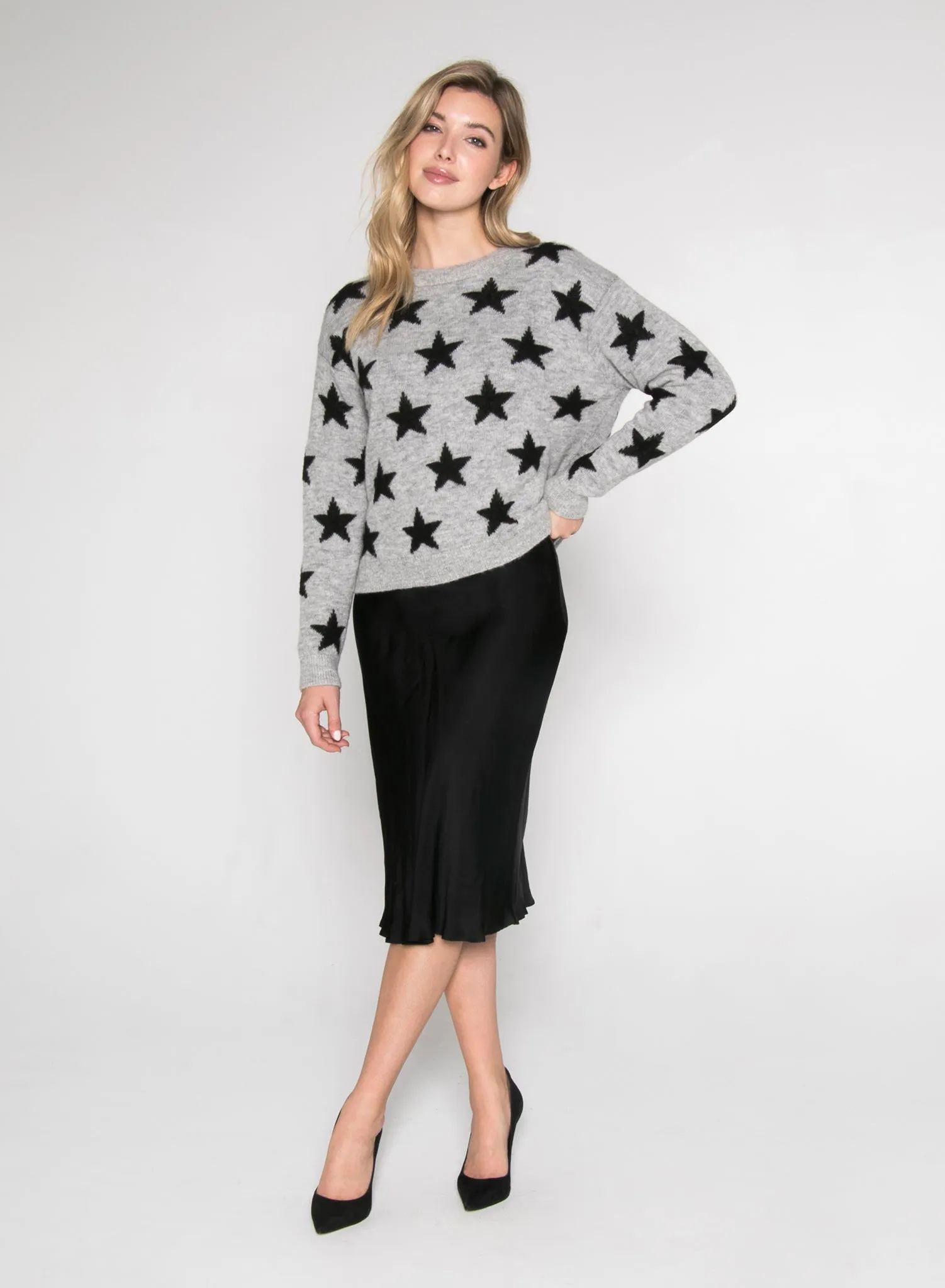 ALL-OVER STARS - Dropped Shoulder Sweater sold by Ruumur product image thumbnail 4