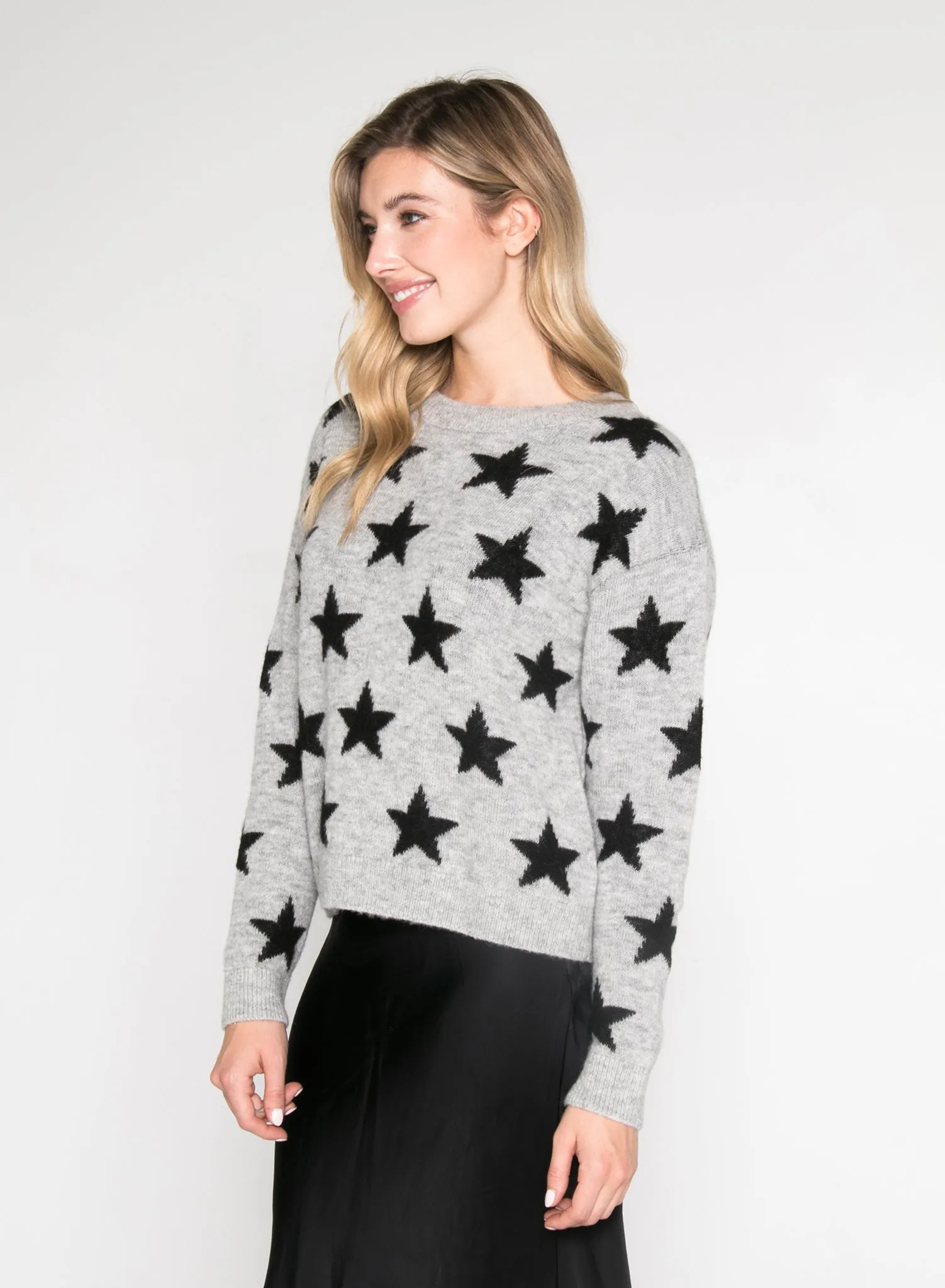 ALL-OVER STARS - Dropped Shoulder Sweater sold by Ruumur product image thumbnail 2
