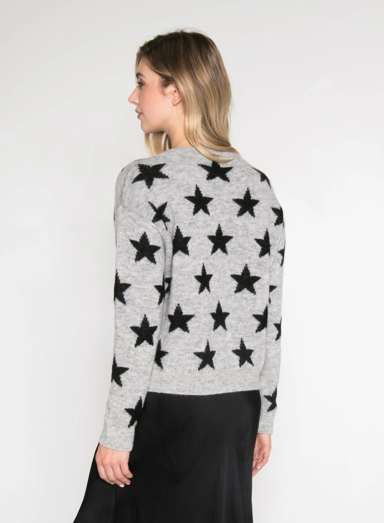 ALL-OVER STARS - Dropped Shoulder Sweater sold by Ruumur product image thumbnail 3
