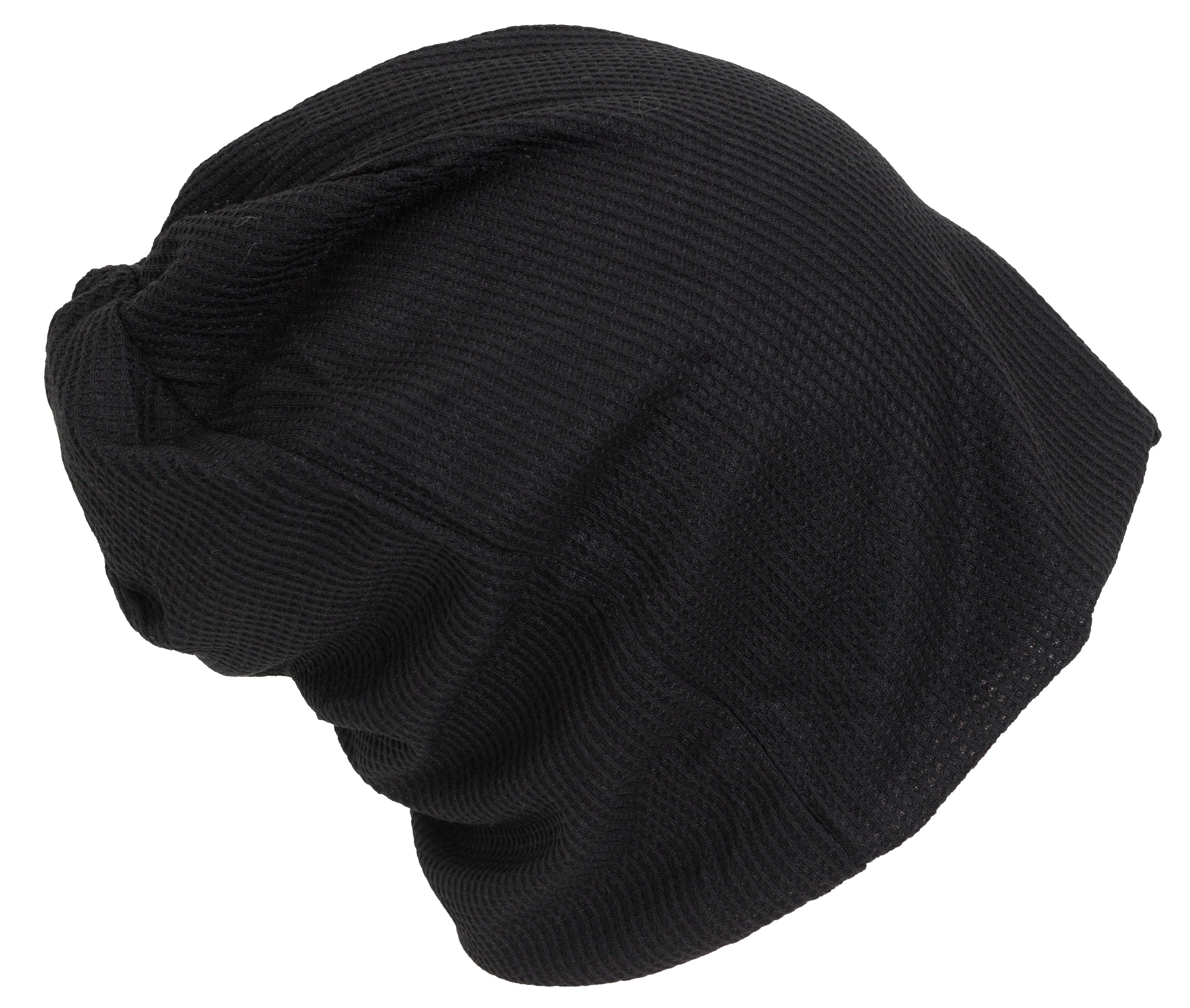 Rebecca and Rifka Waffle Beanie(BW-100-BK) sold by Ruumur