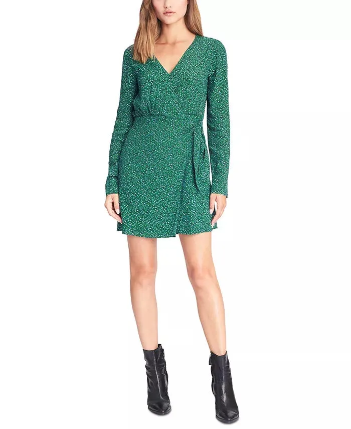 Sanctuary Women's Stay The Night Printed Wrap Dress Green Size 0 sold by Ruumur