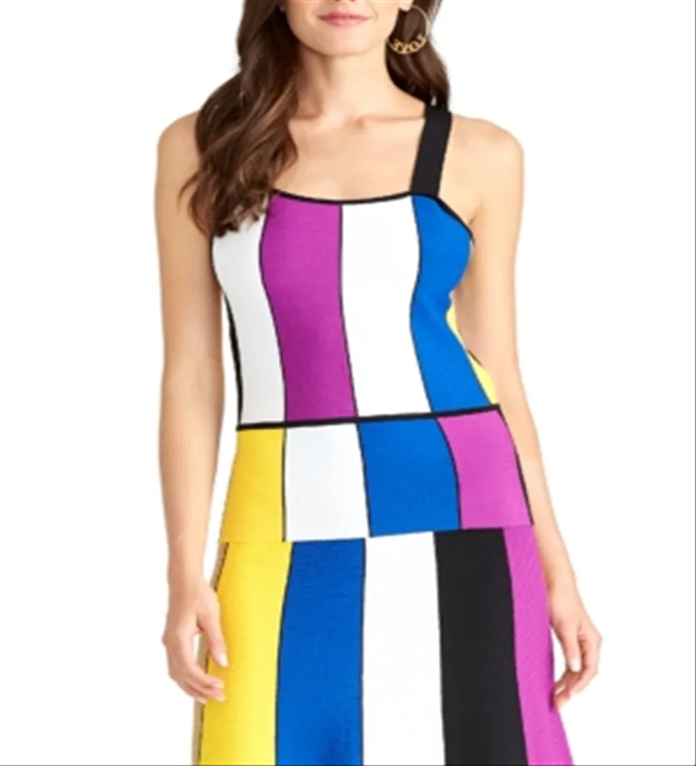 Rachel Roy Women's Massima Printed Sleeveless Tank Top Pink Size Medium sold by Ruumur