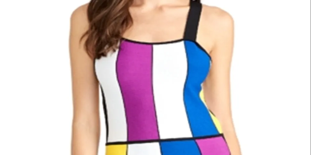 Rachel Roy Women's Massima Printed Sleeveless Tank Top Pink Size Medium sold by Ruumur product image thumbnail 2