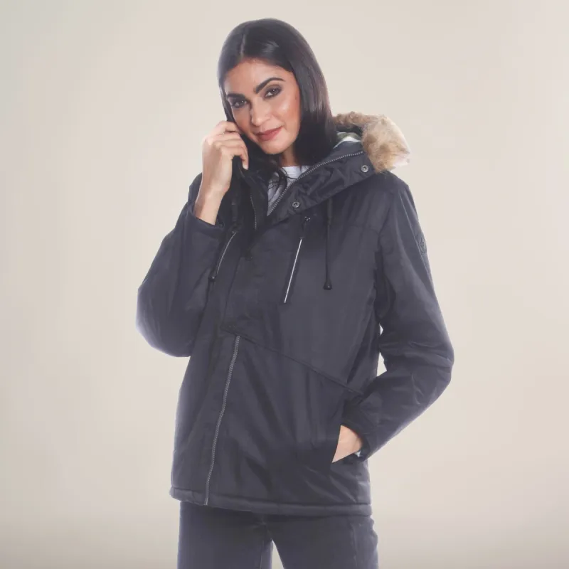 Members Only Women's Snorkel Oversized Jacket sold by Ruumur