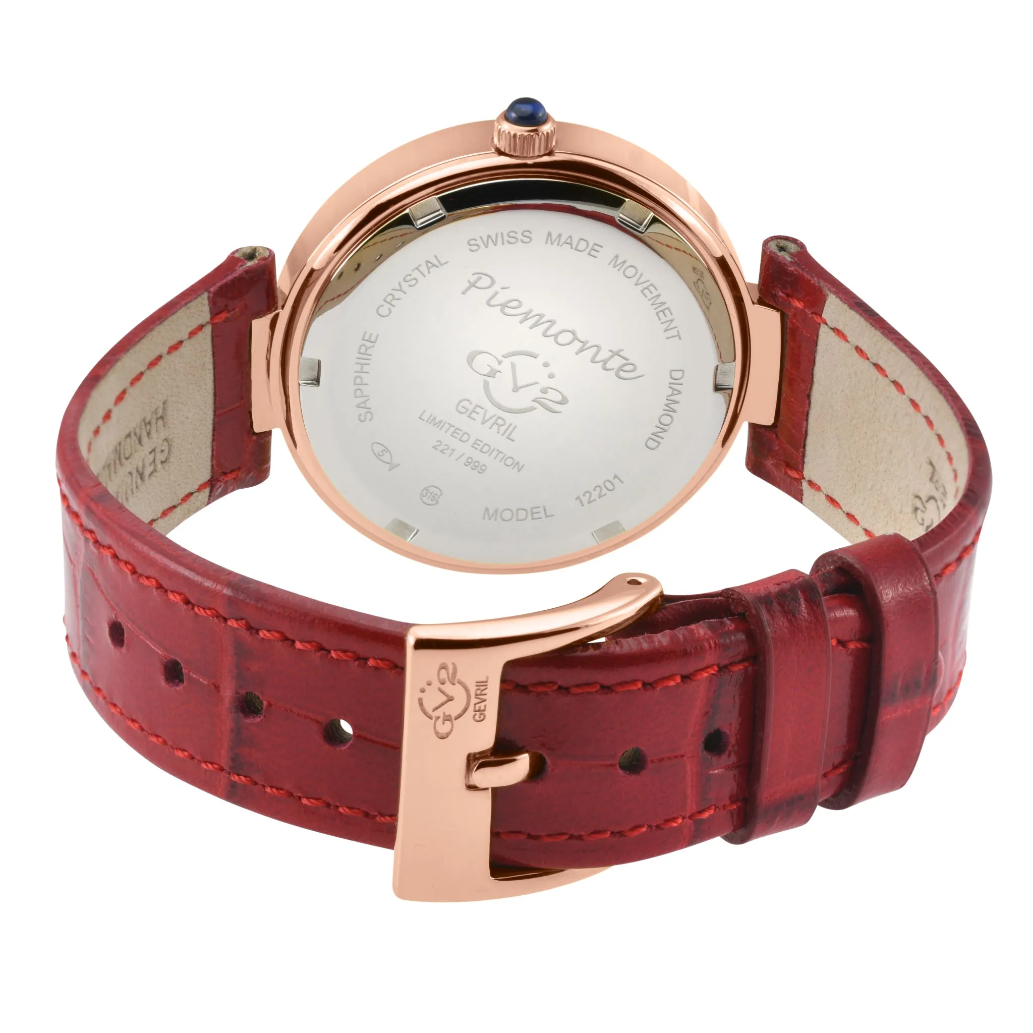 GV2 by Gevril Women's Rome 36mm Quartz Watch 12201 sold by Ruumur product image thumbnail 3
