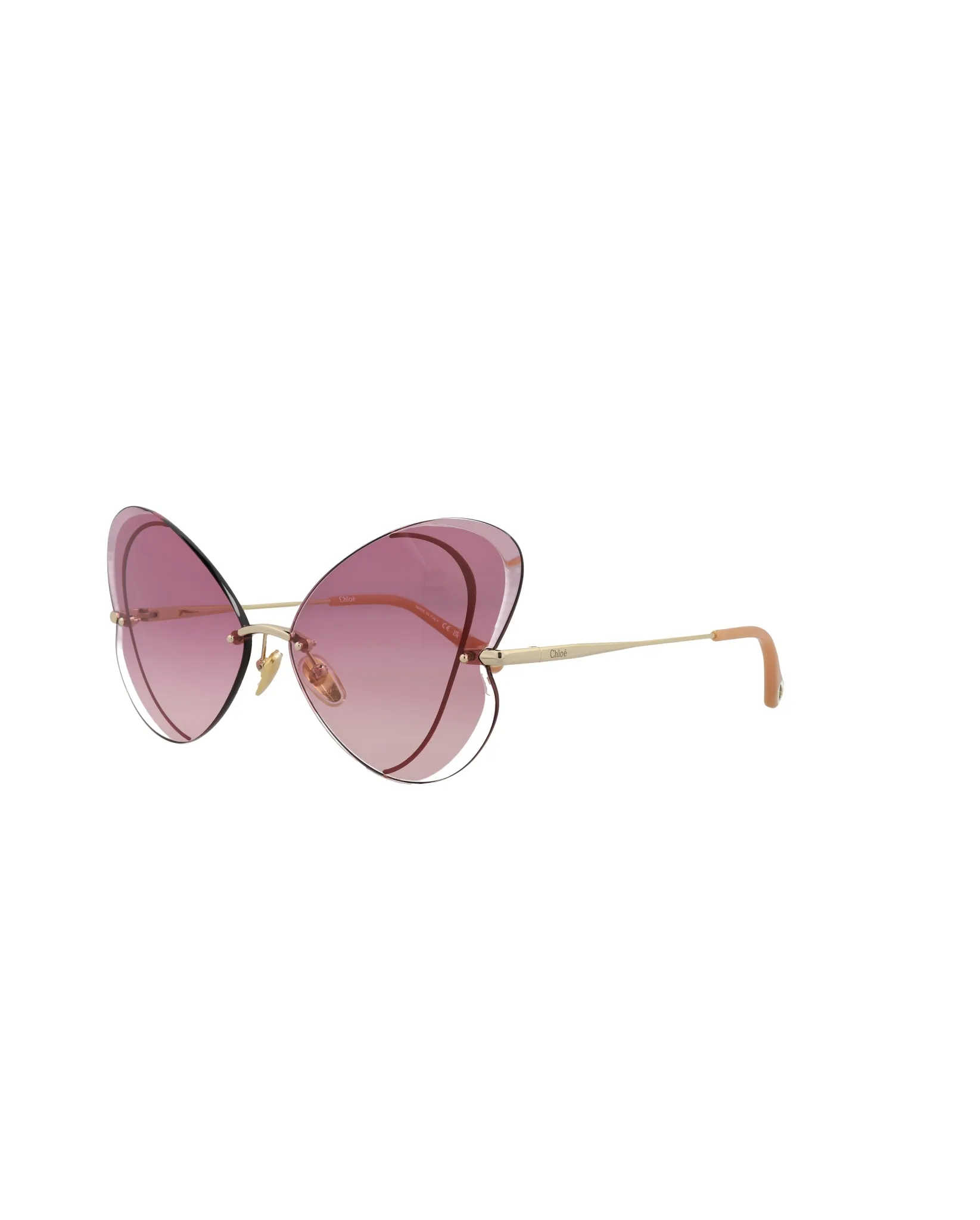 Chloe Cat Eye-Frame Metal Sunglasses, Style # CH0064S-30011506004 sold by Ruumur product image thumbnail 2