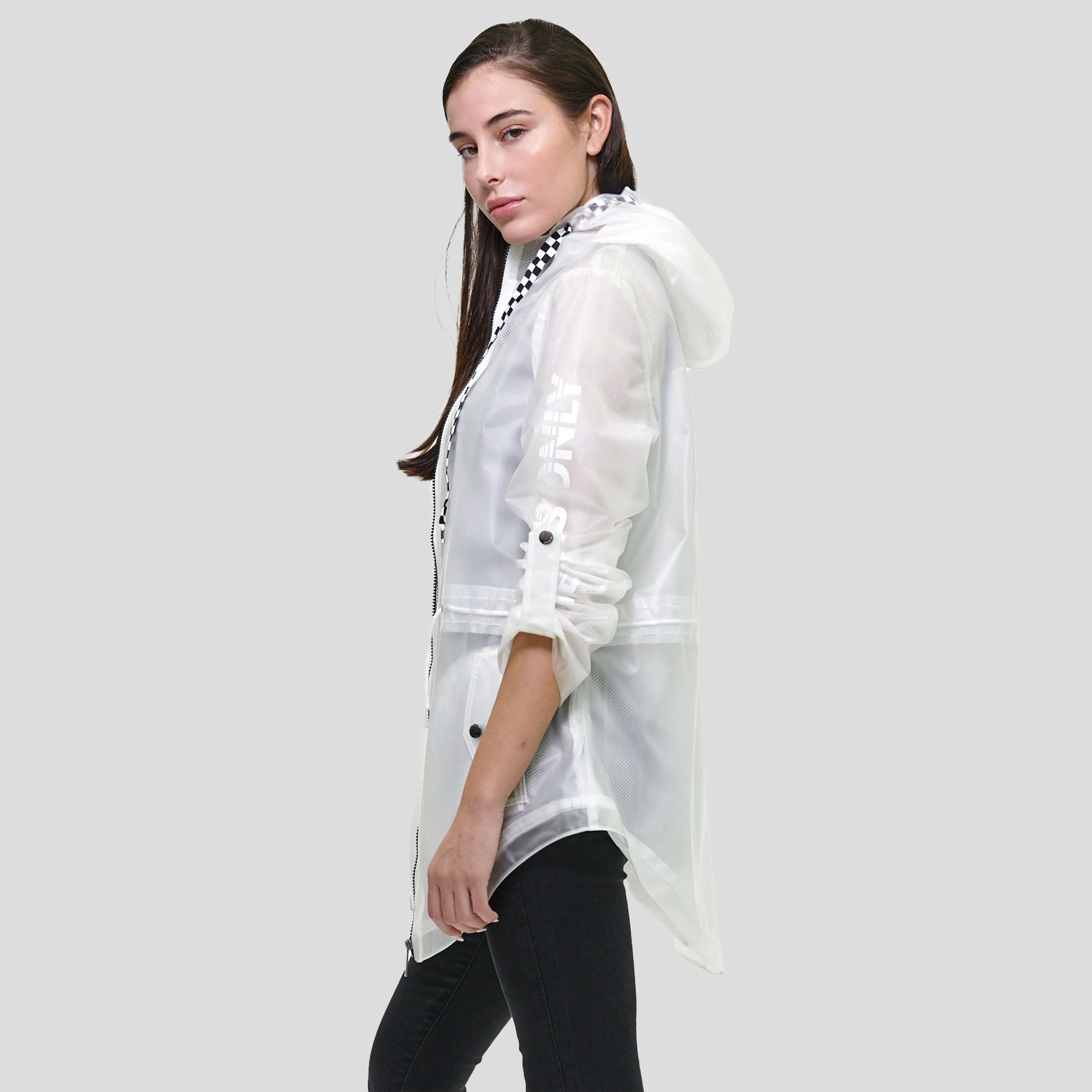 Members Only Women's Translucent Long Jacket sold by Ruumur product image thumbnail 4