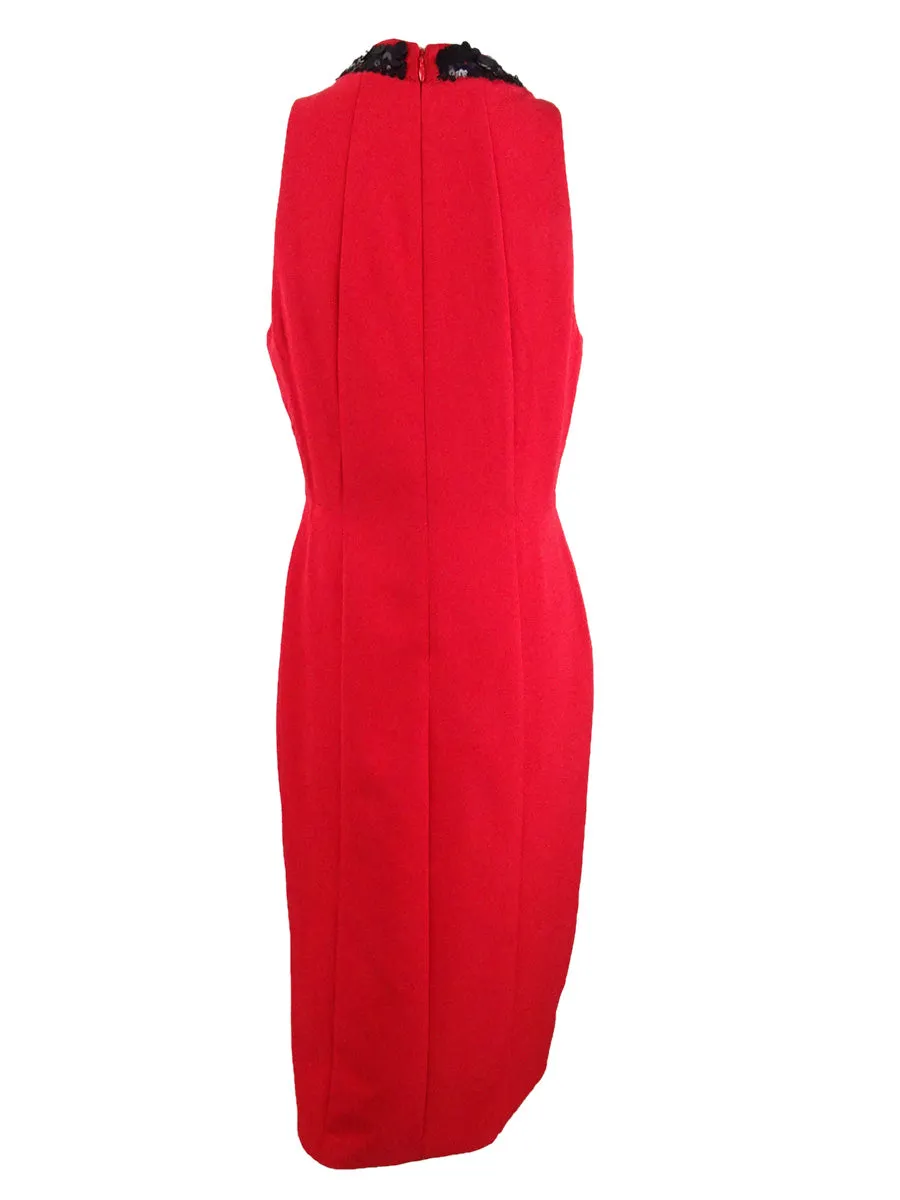 Taylor Women's Sequin Embellished Sleeveless Sheath Dress Red Size 14 sold by Ruumur product image thumbnail 2
