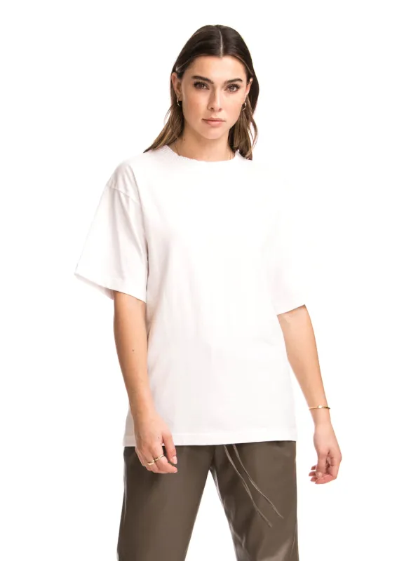 CHARLIE - Collar Rib Oversized T-Shirt sold by Ruumur