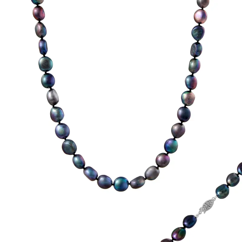 Splendid Pearls Pearl Necklace Silver sold by Ruumur