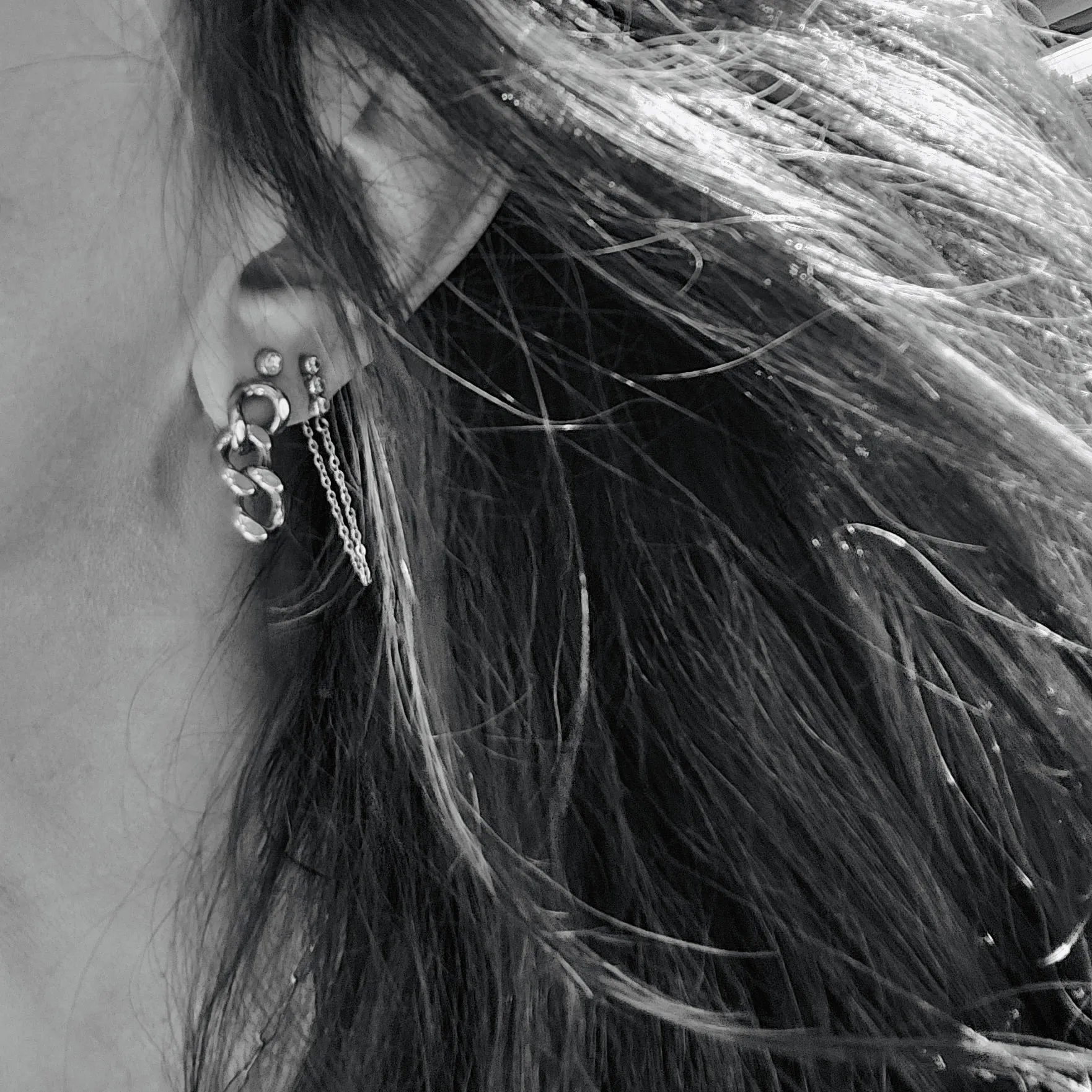 Cuban Chain Stud Hypoallergenic Earrings sold by Ruumur product image thumbnail 5