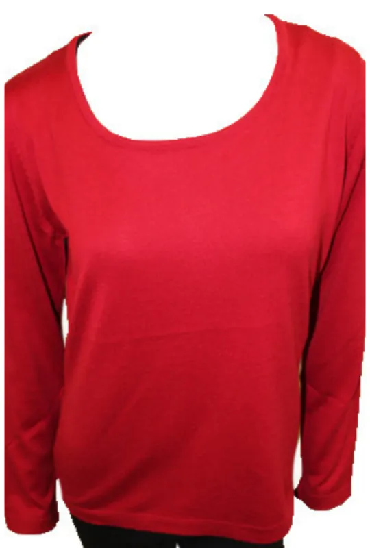 Angel Apparel Long Sleeve Scoop Top sold by Ruumur