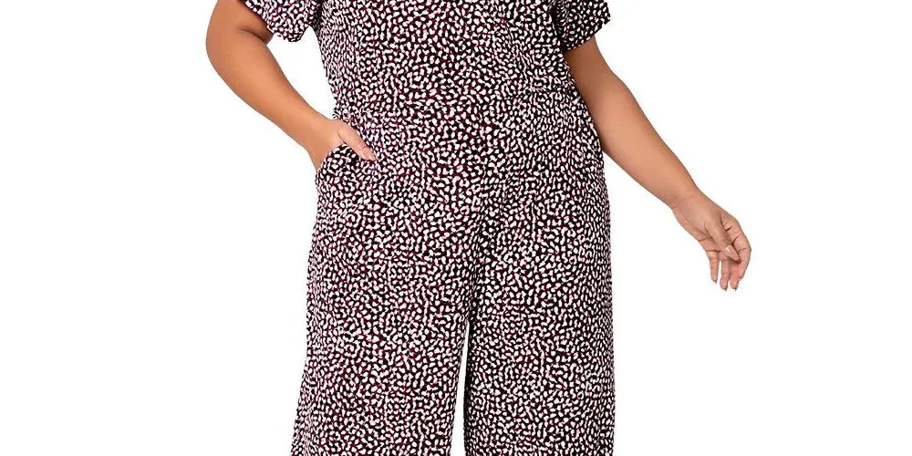 Leota Women's Ruby Wide Leg Jumpsuit Gray Size 2X sold by Ruumur product image thumbnail 3