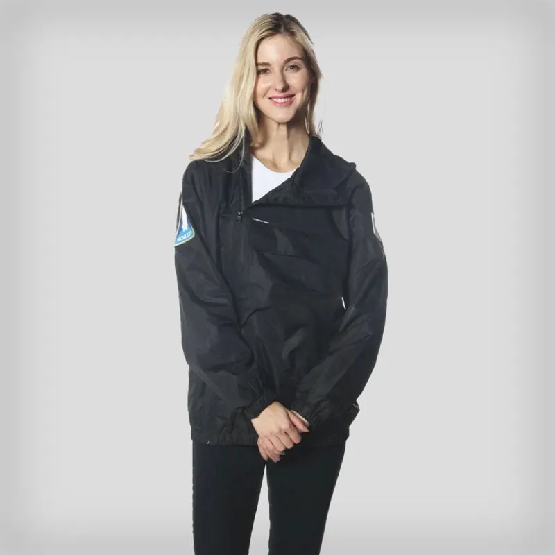 Members Only Women's Asymmetrical Windbreaker Oversized Jacket made by Ruumur