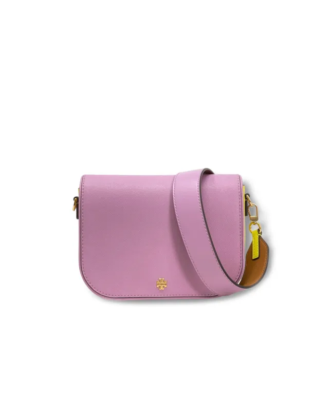 Tory Burch Freesia / Tuscan Yellow Emerson Color-Block Crossbody sold by Ruumur