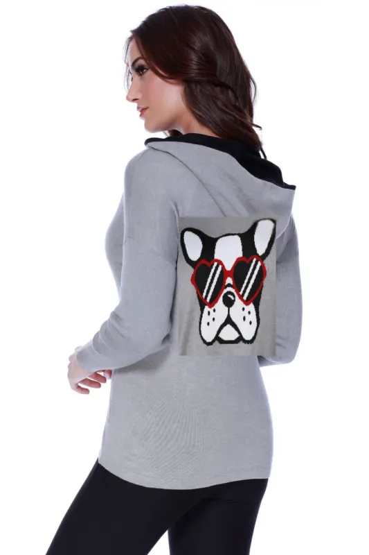 Angel Apparel Puppy Love Hooded Cardigan sold by Ruumur