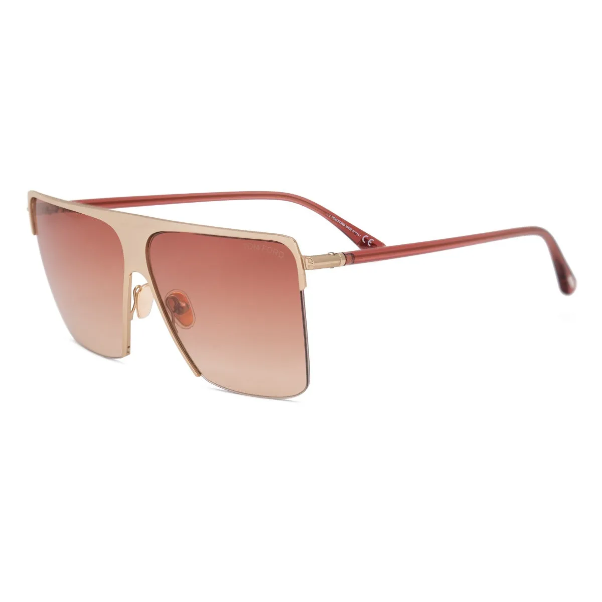 Tom Ford Square Sunglasses FT0840 28T 61 sold by Ruumur